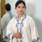 Modren White & Blue Cord Set