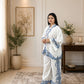 Modren White & Blue Cord Set